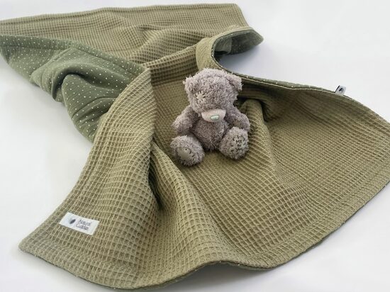 Biezā 100% Kokvilnas - olīvzaļa