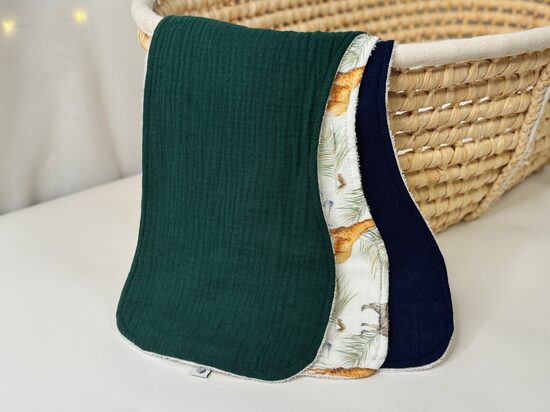 Muslīna dvielīši - 3 gb, tumšais safari