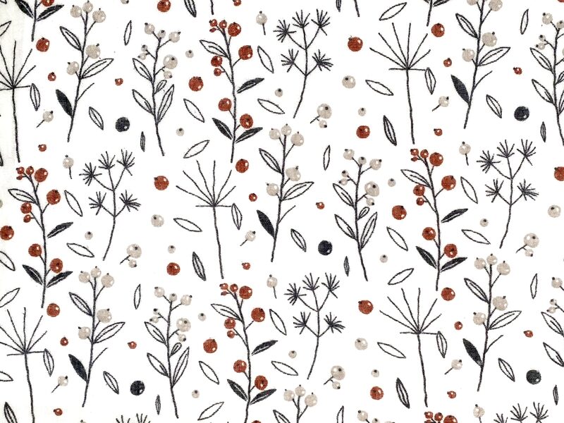 Muslīns (Christmas berries- brown)